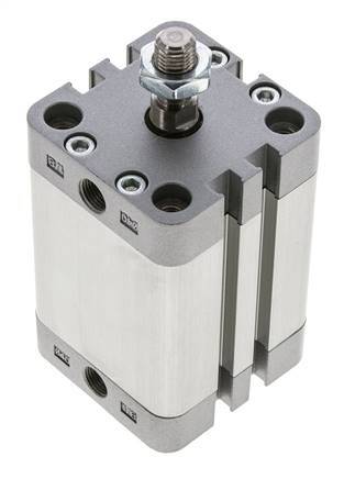 ISO 21287 Doppeltwirkender Kompaktzylinder 40-40mm - Magnetisch - Stange mit Außengewinde