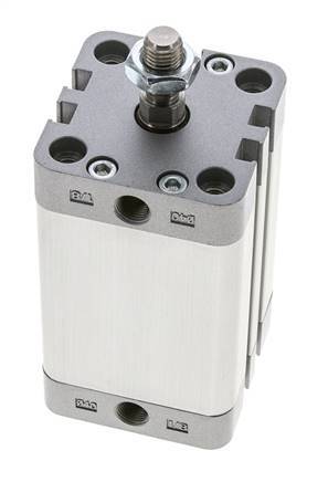 ISO 21287 Kompakter doppeltwirkender Zylinder 40-50mm - Magnetisch - Stange mit Außengewinde