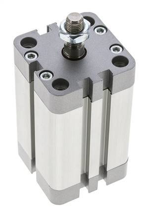 ISO 21287 Kompakter doppeltwirkender Zylinder 40-50mm - Magnetisch - Stange mit Außengewinde