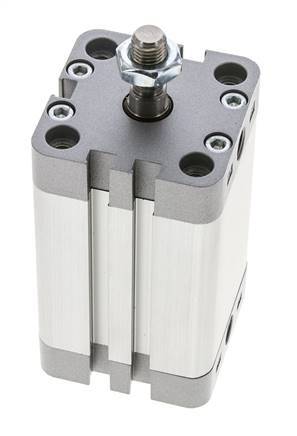 ISO 21287 Kompakter doppeltwirkender Zylinder 40-50mm - Magnetisch - Stange mit Außengewinde