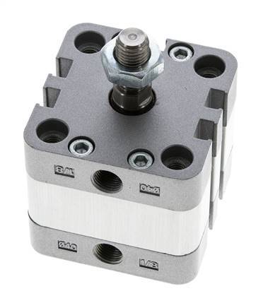 ISO 21287 Doppeltwirkender Kompaktzylinder 40-5mm - Magnetisch - Stange mit Außengewinde