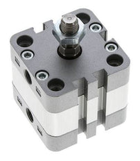 ISO 21287 Doppeltwirkender Kompaktzylinder 40-5mm - Magnetisch - Stange mit Außengewinde