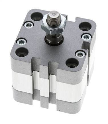ISO 21287 Doppeltwirkender Kompaktzylinder 40-5mm - Magnetisch - Stange mit Außengewinde