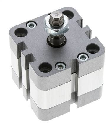 ISO 21287 Doppeltwirkender Kompaktzylinder 40-5mm - Magnetisch - Stange mit Außengewinde