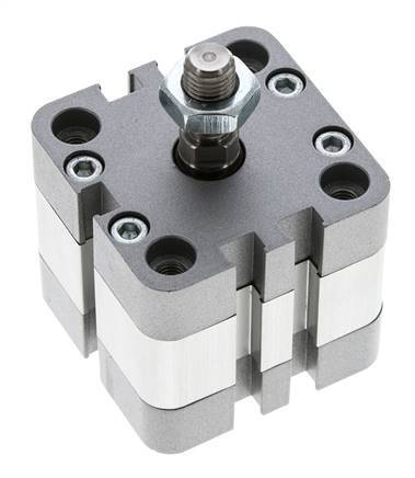 ISO 21287 Doppeltwirkender Kompaktzylinder 40-5mm - Magnetisch - Stange mit Außengewinde