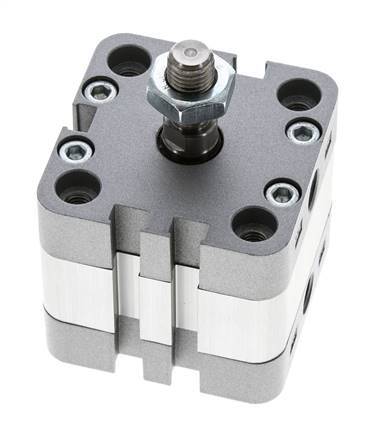 ISO 21287 Doppeltwirkender Kompaktzylinder 40-5mm - Magnetisch - Stange mit Außengewinde