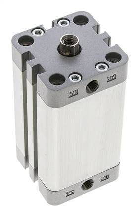 ISO 21287 Compact Double Acting Cylinder 40-60mm - Magnetic