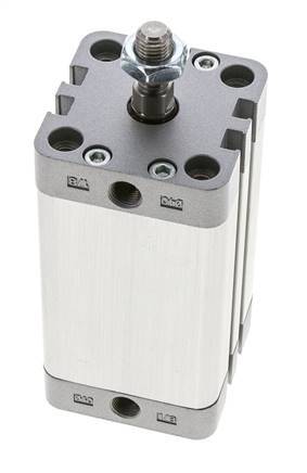 ISO 21287 Compact Double Acting Cylinder 40-60mm - Magnetic - Male Rod