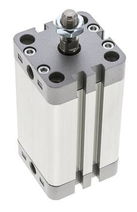 ISO 21287 Kompakter doppeltwirkender Zylinder 40-60mm - Magnetisch - Stange mit Außengewinde