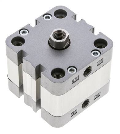ISO 21287 Kompakter doppeltwirkender Zylinder 50-10mm - Magnetisch