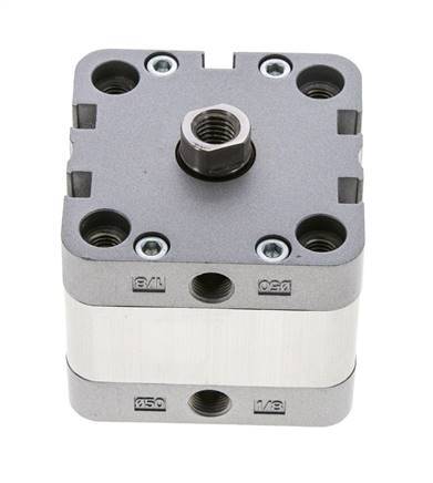ISO 21287 Kompakter doppeltwirkender Zylinder 50-10mm - Magnetisch