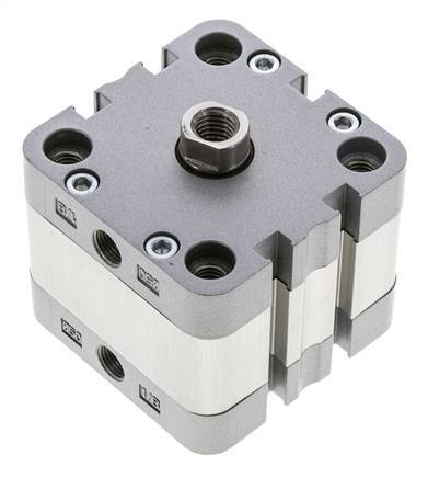 ISO 21287 Kompakter doppeltwirkender Zylinder 50-10mm - Magnetisch