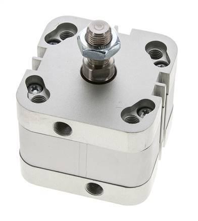 ISO 21287 Doppeltwirkender Kompaktzylinder 50-10mm - Magnetisch - Außengewinde