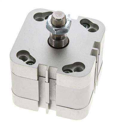 ISO 21287 Doppeltwirkender Kompaktzylinder 50-10mm - Magnetisch - Außengewinde