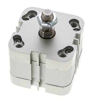ISO 21287 Doppeltwirkender Kompaktzylinder 50-10mm - Magnetisch - Außengewinde