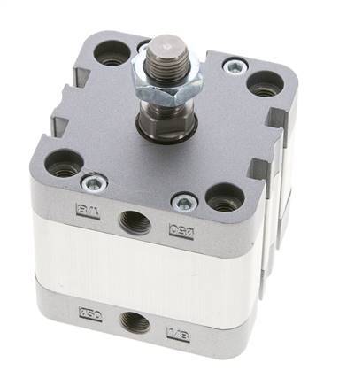 ISO 21287 Doppeltwirkender Kompaktzylinder 50-15mm - Magnetisch - Außengewinde