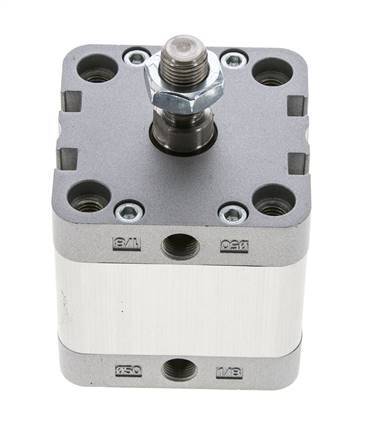 ISO 21287 Doppeltwirkender Kompaktzylinder 50-20mm - Magnetisch - Stange mit Außengewinde