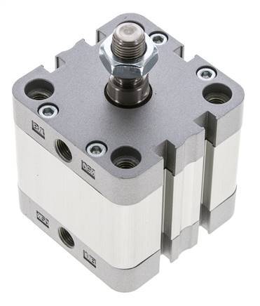 ISO 21287 Doppeltwirkender Kompaktzylinder 50-20mm - Magnetisch - Stange mit Außengewinde