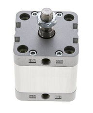 ISO 21287 Doppeltwirkender Kompaktzylinder 50-25mm - Magnetisch - Stange mit Außengewinde