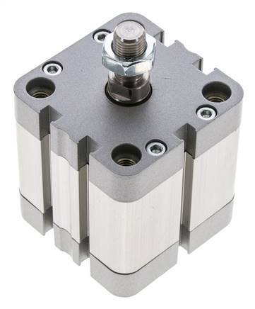 ISO 21287 Doppeltwirkender Kompaktzylinder 50-25mm - Magnetisch - Stange mit Außengewinde
