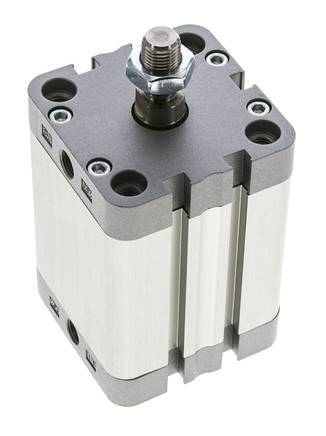 ISO 21287 Doppeltwirkender Kompaktzylinder 50-50mm - Magnetisch - Stange mit Außengewinde