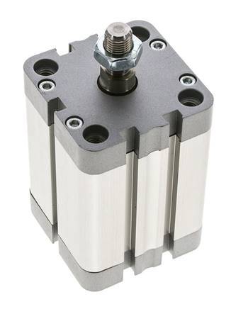 ISO 21287 Doppeltwirkender Kompaktzylinder 50-50mm - Magnetisch - Stange mit Außengewinde