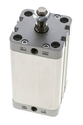 ISO 21287 Compact Double Acting Cylinder 50-80mm - Magnetic - Male Rod