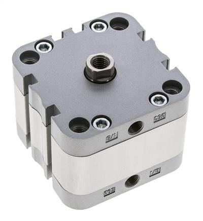 ISO 21287 Kompakter doppeltwirkender Zylinder 63-10mm - Magnetisch