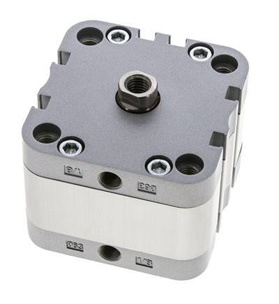 ISO 21287 Kompakter doppeltwirkender Zylinder 63-10mm - Magnetisch