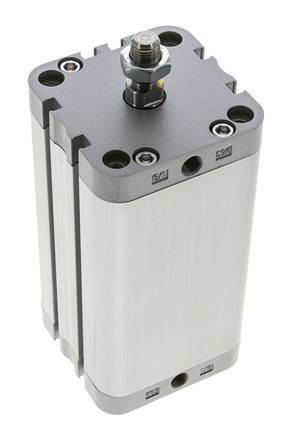 ISO 21287 Doppeltwirkender Kompaktzylinder 63-100mm - Magnetisch - Stange mit Außengewinde
