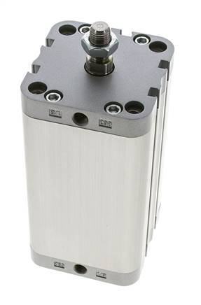 ISO 21287 Doppeltwirkender Kompaktzylinder 63-100mm - Magnetisch - Stange mit Außengewinde