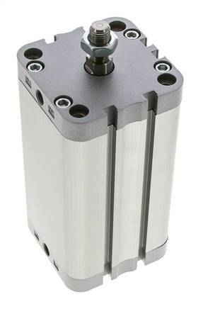 ISO 21287 Doppeltwirkender Kompaktzylinder 63-100mm - Magnetisch - Stange mit Außengewinde