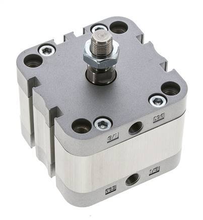ISO 21287 Doppeltwirkender Kompaktzylinder 63-10mm - Magnetisch - Außengewinde