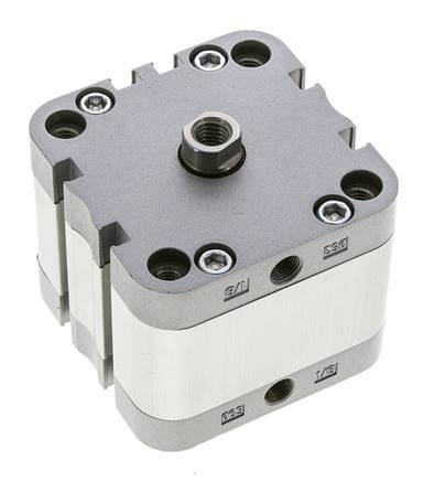 ISO 21287 Kompakter doppeltwirkender Zylinder 63-15mm - Magnetisch