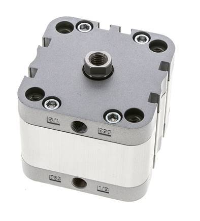 ISO 21287 Kompakter doppeltwirkender Zylinder 63-15mm - Magnetisch