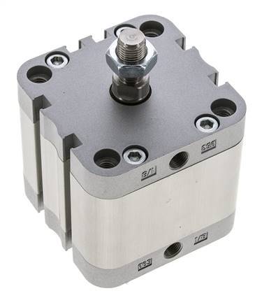 ISO 21287 Doppeltwirkender Kompaktzylinder 63-25mm - Magnetisch - Stange mit Außengewinde