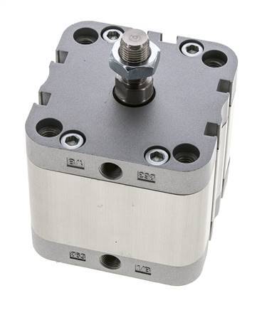 ISO 21287 Doppeltwirkender Kompaktzylinder 63-25mm - Magnetisch - Stange mit Außengewinde