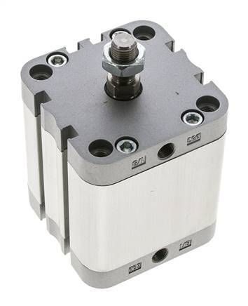 ISO 21287 Doppeltwirkender Kompaktzylinder 63-40mm - Magnetisch - Außengewinde