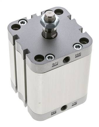 ISO 21287 Doppeltwirkender Kompaktzylinder 63-50mm - Magnetisch - Stange mit Außengewinde
