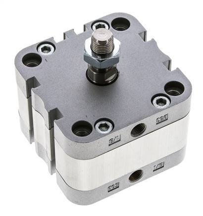 ISO 21287 Doppeltwirkender Kompaktzylinder 63-5mm - Magnetisch - Außengewinde