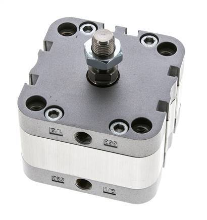 ISO 21287 Doppeltwirkender Kompaktzylinder 63-5mm - Magnetisch - Außengewinde