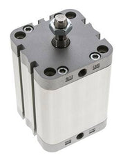 ISO 21287 Doppeltwirkender Kompaktzylinder 63-60mm - Magnetisch - Stange mit Außengewinde