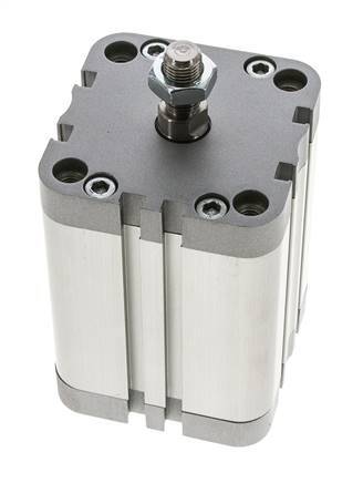 ISO 21287 Doppeltwirkender Kompaktzylinder 63-60mm - Magnetisch - Stange mit Außengewinde