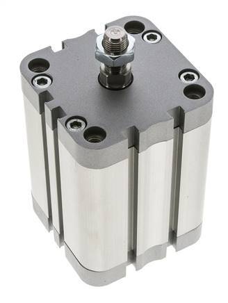 ISO 21287 Doppeltwirkender Kompaktzylinder 63-60mm - Magnetisch - Stange mit Außengewinde