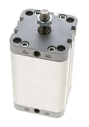 ISO 21287 Kompakter doppeltwirkender Zylinder 63-80mm - Magnetisch - Stange mit Außengewinde