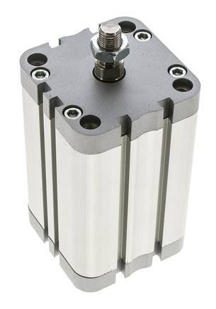 ISO 21287 Kompakter doppeltwirkender Zylinder 63-80mm - Magnetisch - Stange mit Außengewinde