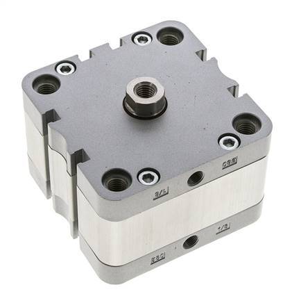 ISO 21287 Kompakter doppeltwirkender Zylinder 80-10mm - Magnetisch