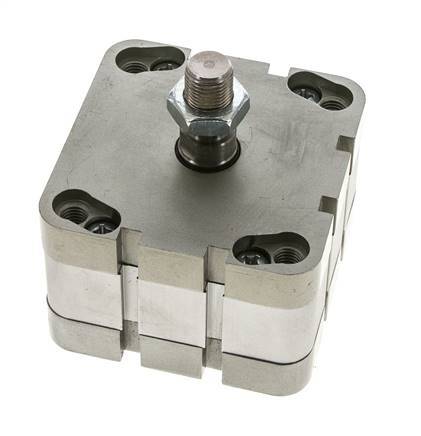 ISO 21287 Doppeltwirkender Kompaktzylinder 80-10mm - Magnetisch - Stange mit Außengewinde