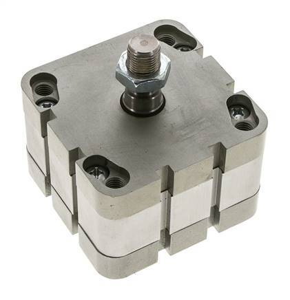 ISO 21287 Doppeltwirkender Kompaktzylinder 80-10mm - Magnetisch - Stange mit Außengewinde