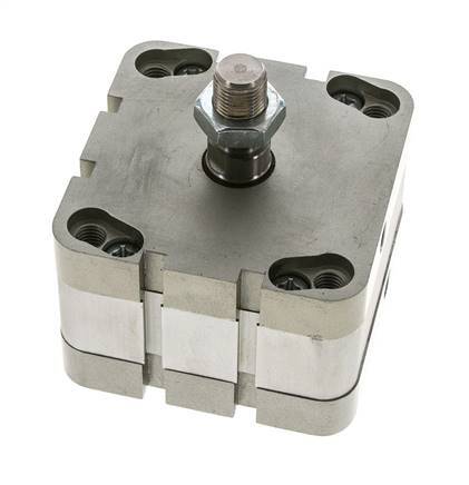 ISO 21287 Doppeltwirkender Kompaktzylinder 80-10mm - Magnetisch - Stange mit Außengewinde